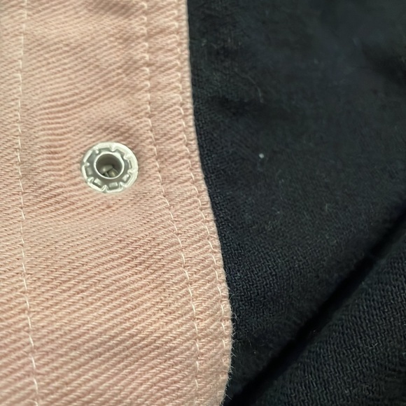 Snap-Button Collared Multicolor Jacket - Picture 6 of 7